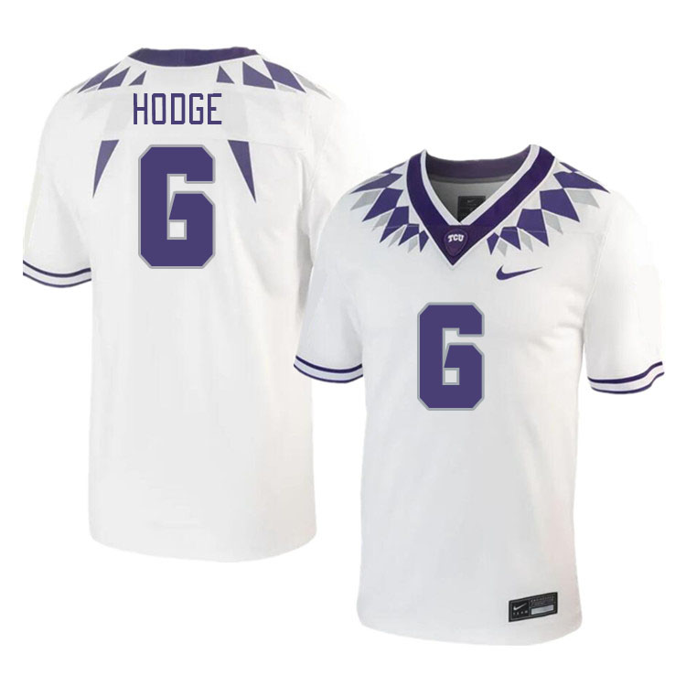 Men #6 Jamoi Hodge TCU Horned Frogs 2023 College Footbal Jerseys Stitched-White